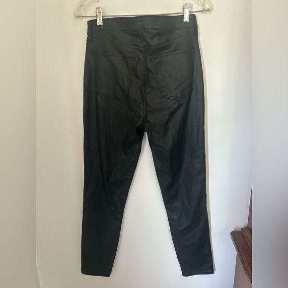 Abercrombie the super skinny ankle high rise curve love black coated jean size 8 - Picture 7 of 8